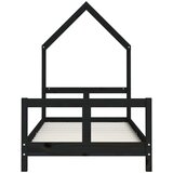  Za dječji krevet crni 80 x 160 cm od masivne borovine | shoptok.hr