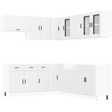  11-dijelni set kuhinjskih ormarića "Porto" bijelo izrađeno drvo | shoptok.hr