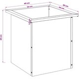  Vrtna posuda za sadnju s LED svjetlom Maslinastozelena - Maslinastozelena 40 x 40 x 40 cm 1 | shoptok.hr