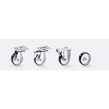 Proroll Poliuretansko kolo, ogrodje iz nerjavnega jekla, Ø x širina kolesa 125 x 32 mm, fiksno kolo | Shoptok.si