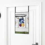  Ogledalo za vrata crno 40 x 60 cm od stakla i aluminija | shoptok.hr