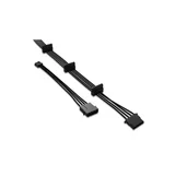 CM-30750 Multi Power kabel (3xSATA + 1xMolex, 4 konektora, crijevo po žici, 60+10 cm, crni)