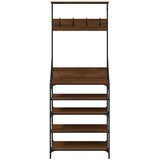  Stalak za odjeću i cipele smeđa boja hrasta 70x34x184 cm | shoptok.hr