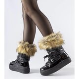 Gemre Black insulated snow boots with fur Battle | Shoptok.si