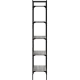  Regal za knjige 5 razina siva boja hrasta 56x31,5x174 cm drveni | shoptok.hr