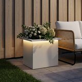  Vrtna posuda za sadnju s LED svjetlom Bijela 30 x 40 x 30 cm | shoptok.hr