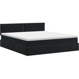  Krevet s od storage s uzglavljem Crna 180 x 200 cm Baršun | shoptok.hr