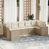 vidaXL 7-dijelni set vrtnih sofa od poliratana s jastucima bež | shoptok.hr