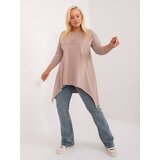 RELEVANCE Tunic-RV-TU-9089.87-dark beige | Shoptok.si