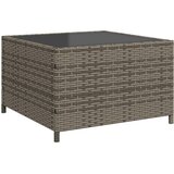  Vrtna sofa sa stolom i jastucima L-oblika siva poli ratan Smeđa | shoptok.hr