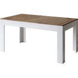 Itamoby   Bibi Mix (90x160/220 cm) - oreh, barva nog: bela - raztegljiva jedilna miza, (20842951) | Shoptok.si