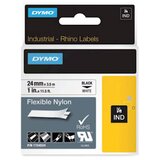 Dymo Trak Rhino Nylon 1734524, 24 mm / 3.5 m (črn/bel), original Cene