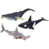  Figurines Vehicles Sea Animals Friction Drive Shark Killer Whale 6 pcs | Shoptok.si