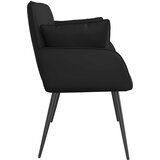  Dvosjed s metalnim nogama 2-sjedalo Crna Umjetna koža | shoptok.hr