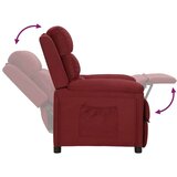  Naslonjač od tkanine crvena boja vina | shoptok.hr