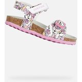 Geox White Girls Sandals Chalki - Girls Cene