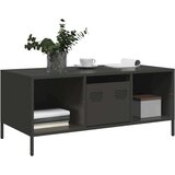 vidaXL Stolić za kavu crni 101,5x50x43,5 cm od hladno valjanog čelika | shoptok.hr