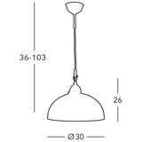  Kolarz 731.30.54 - Luster na sajli NONNA 1xE27/75W/230V | Eponuda.com