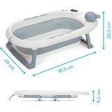  XXXL Fillikid sklopiva kadica Beluga s termometrom, white-grey | shoptok.hr