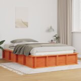 Krevetna konstrukcija Voštano smeđa 120 x 200 cm Masivno drvo | shoptok.hr