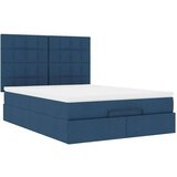  Otomanska postelja z vzmetnico & LEDs modra 140x190 cm, (22011897) | Shoptok.si