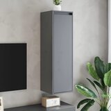Furnova Stenska omarica 2 kosa siva 30x30x100 cm trdna borovina, (21949723) | Shoptok.si