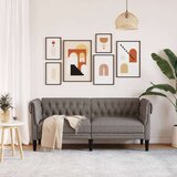vidaXL Dvosjed Chesterfield smeđesivi od tkanine | shoptok.hr