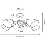  Spot-Light 8141574 - Plafonski luster VILETTA 5xE27/40W/230V | Eponuda.com