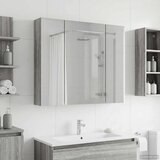  Kupaonski ormar s ogledalom Zidne Siva Sonoma 80 x 14.5 x 70 cm | shoptok.hr