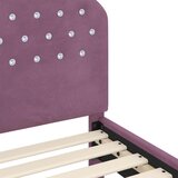  Krevet za djecu s uzglavljem Ljubičasta 80 x 160 cm Baršun | shoptok.hr