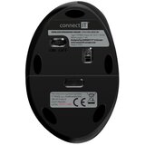 Connect IT CMO-2600-BK - Ergonomski bežični miš 800/1200/1600 DPI 1xAA crna | Eponuda.com