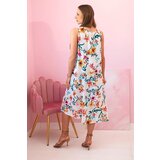 Kesi Włoski Women's sleeveless dress with a floral pattern turquoise | shoptok.hr