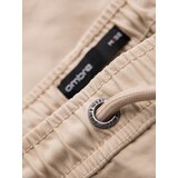 Ombre Men's cotton cargo shorts with elastic waistband - beige | Shoptok.si