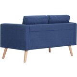 vidaXL Kavč dvosed iz blaga modre barve | Shoptok.si
