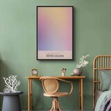  Slika - Peaceful Drift - Delicate Pastel Shades Creating a Harmonious Whole 60x90 U crnom drvenom okviru | shoptok.hr