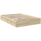 vidaXL Okvir za krevet s ladicama boja hrasta 120x200 cm drveni | shoptok.hr