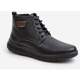 PE1 Men's Insulated Zippered Lace-Up Boots Black Hlimena Cene