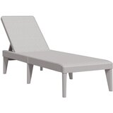 Maison Chic Ležalnik - Sončna ležalnik siv 186x60x29 cm PP, (22043474) | Shoptok.si