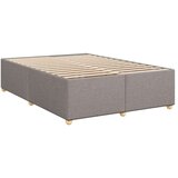 vidaXL okvir za krevet bez madraca smeđesivi 140 x 190 cm od tkanine | shoptok.hr