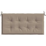  Jastuk za vrtnu klupu smeđesivi 120 x 50 x 3 cm tkanina Oxford | shoptok.hr