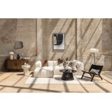 Bonami Selection Sivorjava žametna kotna sedežna garnitura (desni kot/z ležalnikom) Cube – | Shoptok.si