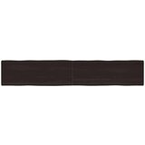 Stolna ploča tamnosmeđa 220x40x(2-6) cm obrađena hrastovina | shoptok.hr