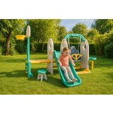 Dolu Set za dvorište - 7 u 1 - Tobogan + Koš + Ljuljaška + Gol + Stočić 1 i 2 + stolica ( 026248 ) Cene