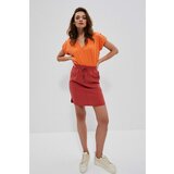 Marisse Viscose Skirt With Pockets L-Sc-3714 Magma | Shoptok.si