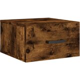  Zidni noćni ormarići 2 kom dimljenog hrasta 35x35x20 cm Smeđa | Shoptok.si