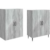  Set ormara 2 pcs Siva Sonoma 66 x 34,5 x 89,5 cm | shoptok.hr
