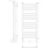 Sapho kupatilski radijator metro 120x50 cm beli | Eponuda.com