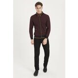 Dewberry 1021 MEN'S SWEATSHIRT-DOTTED BURGUNDY | shoptok.hr