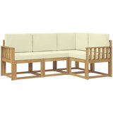  Set vanjskih sofa 4 pcs Bijela i krem | shoptok.hr