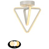  Bela kovinska LED stropna svetilka Baris – | Shoptok.si